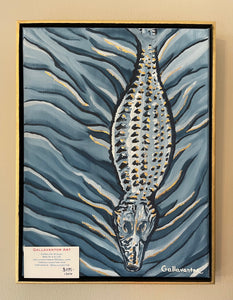 Alligator 12"x16" Painting - original art
