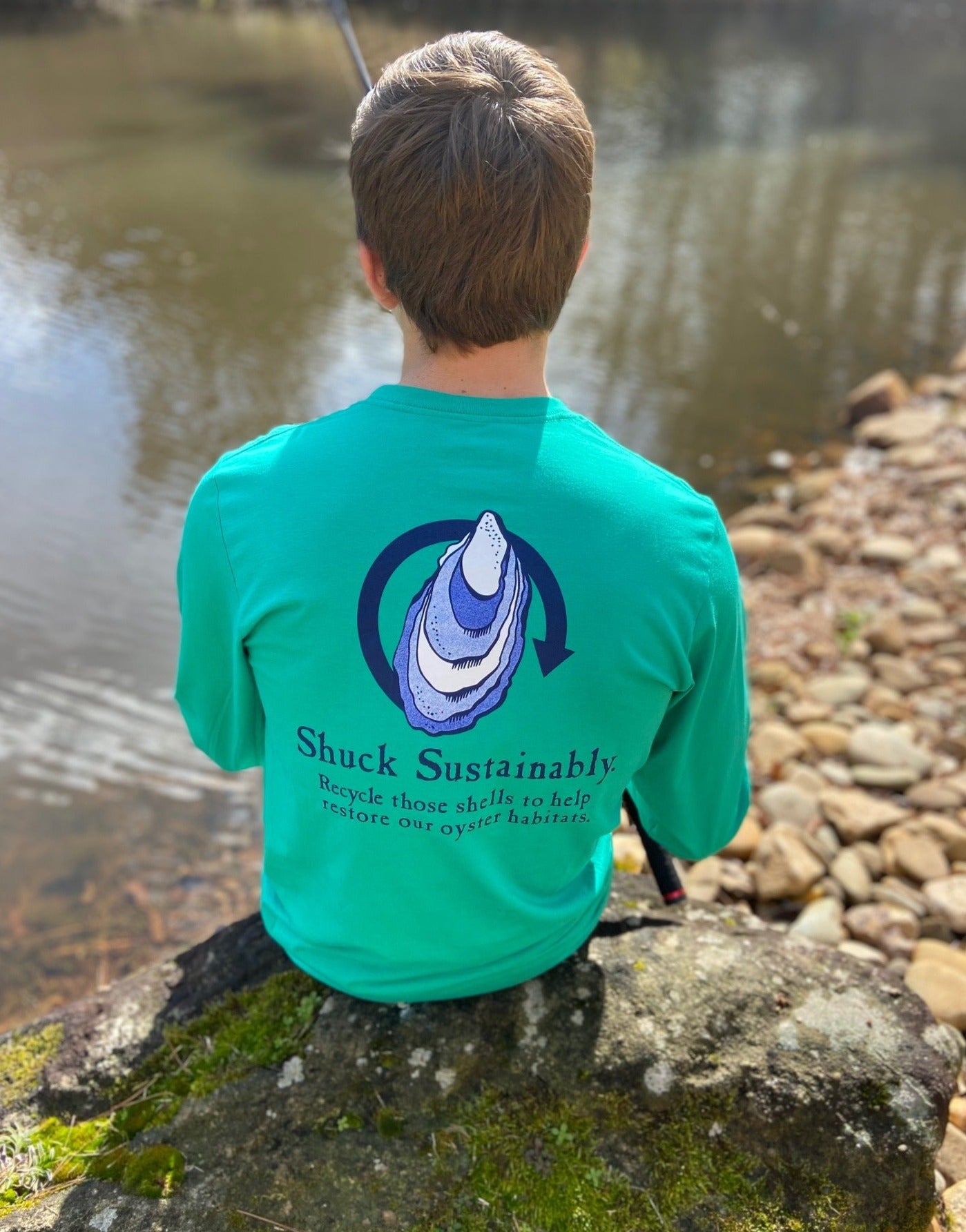 Shuck Sustainably Oyster Tee